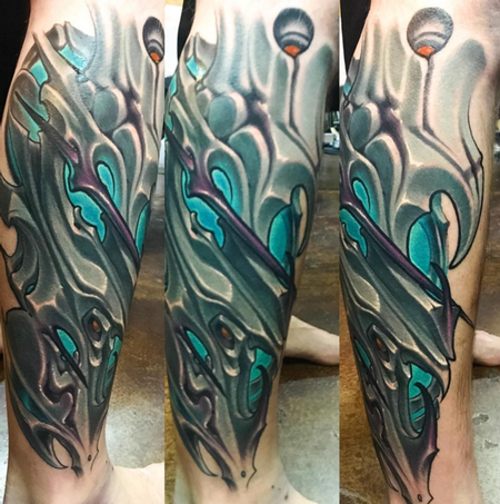 tattoos/ - In-Progress Biomech Sleeve Tattoo - 115130